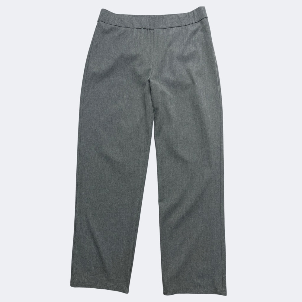 Eileen Fisher Trousers Women SP Gray Straight Leg Classic Wool Pull‎ Ons Sample